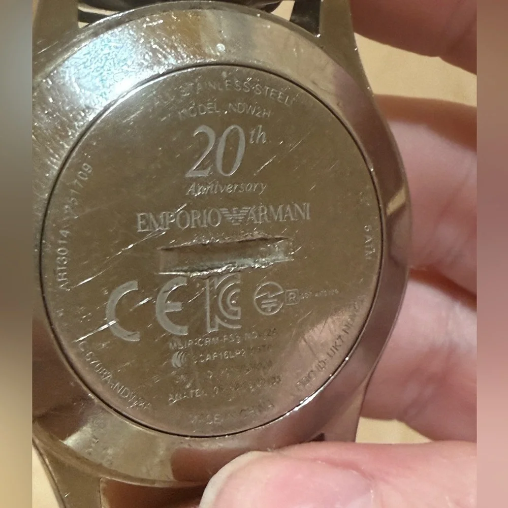 Emporio Armani 44mm Connected Hybrid Smartwatch - 20th Anniversary Edition
